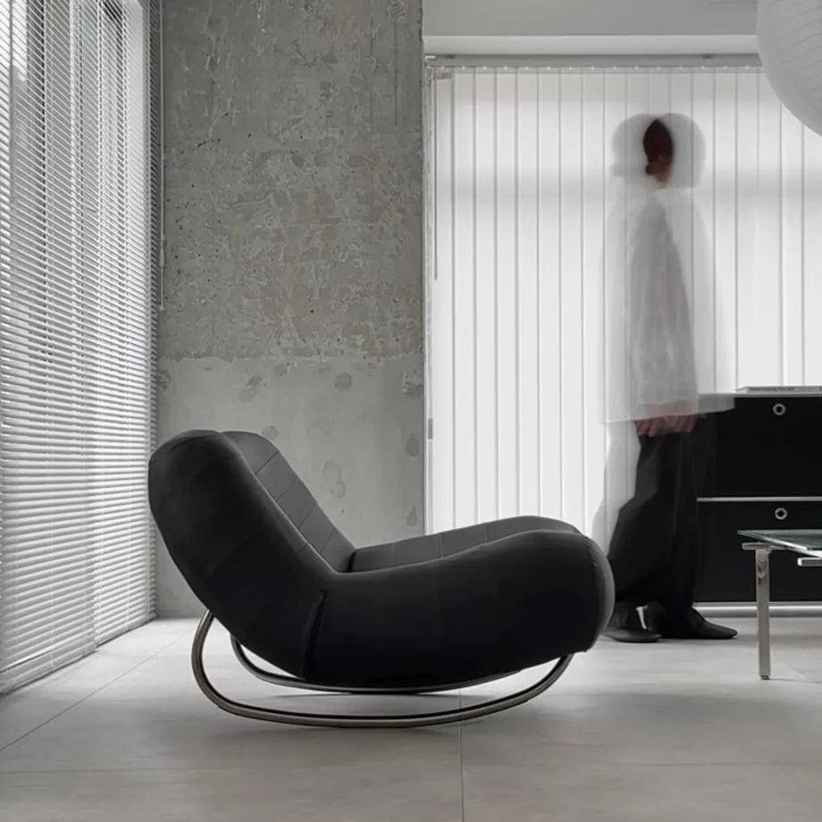 Rocking Leather Sofa ラウンジチェア