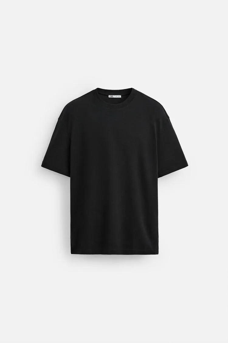 ZARA ベーシックレギュラーフィットTシャツ