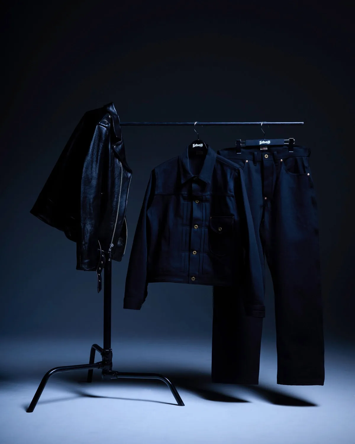 101J COWBOY BLACK DENIM JACKET ＆ COWBOY BLACK DENIM PANTS